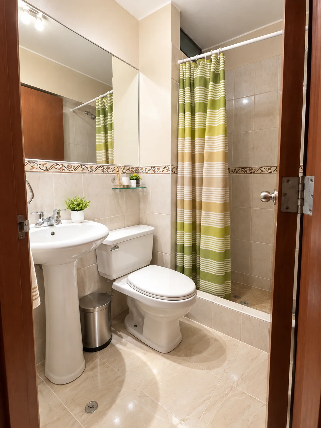 Baño completo del departamento